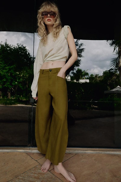 LINEN BALLOON PANTS