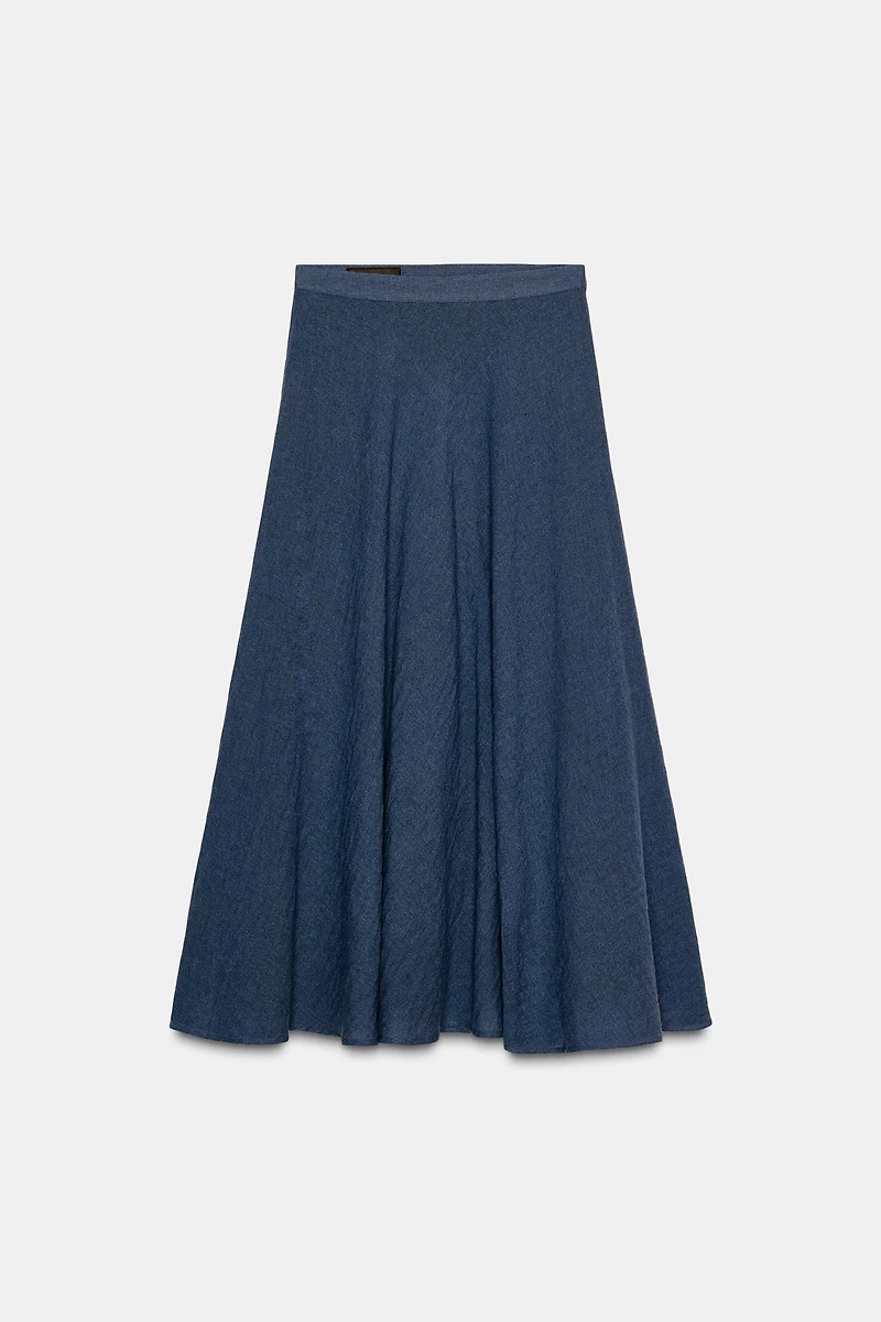 LAYERED MIDI SKIRT