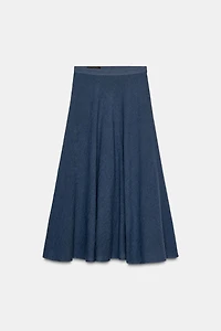 LAYERED MIDI SKIRT
