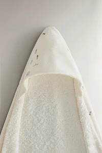 SERVIETTE DE BAIN À CAPUCHE BÉBÉ