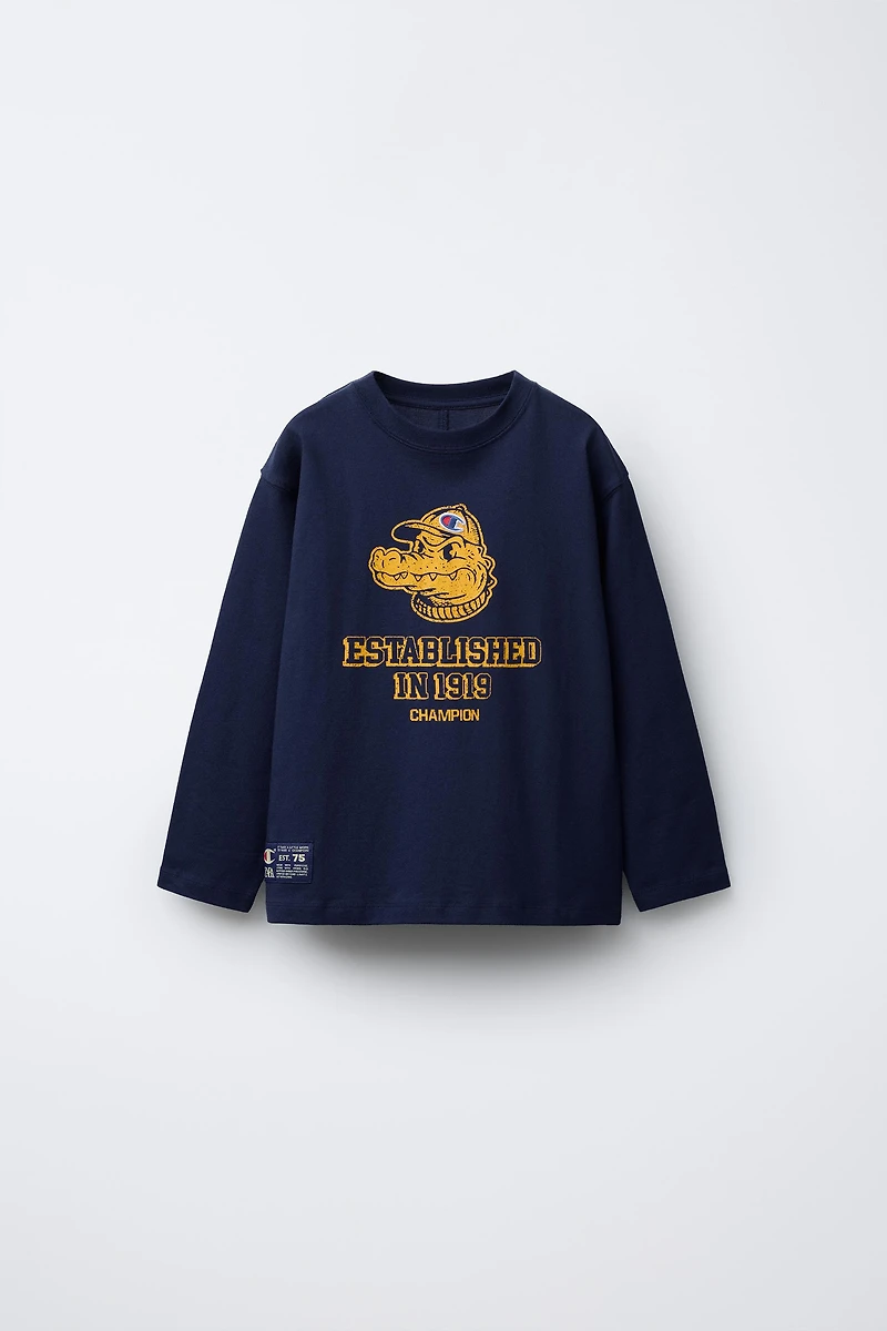 T-SHIRT IMPRIMÉ CROCODILE CHAMPION ® X ZARA