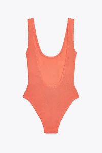 TEXTURED SWIMSUIT