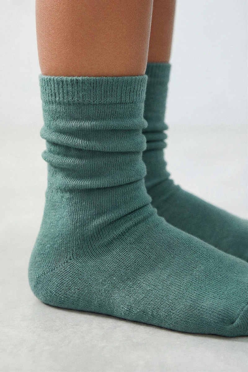 FIVE-PACK OF LONG PLAIN SOCKS