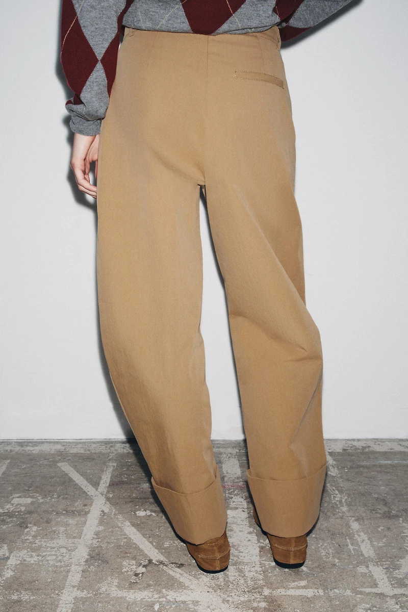 PLEATED CHINO PANTS ZW COLLECTION