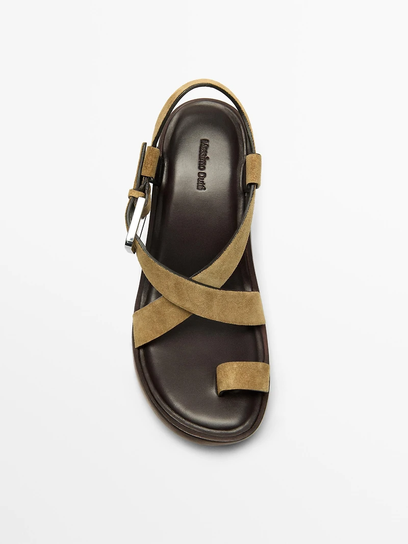 Sandals with wooden heels