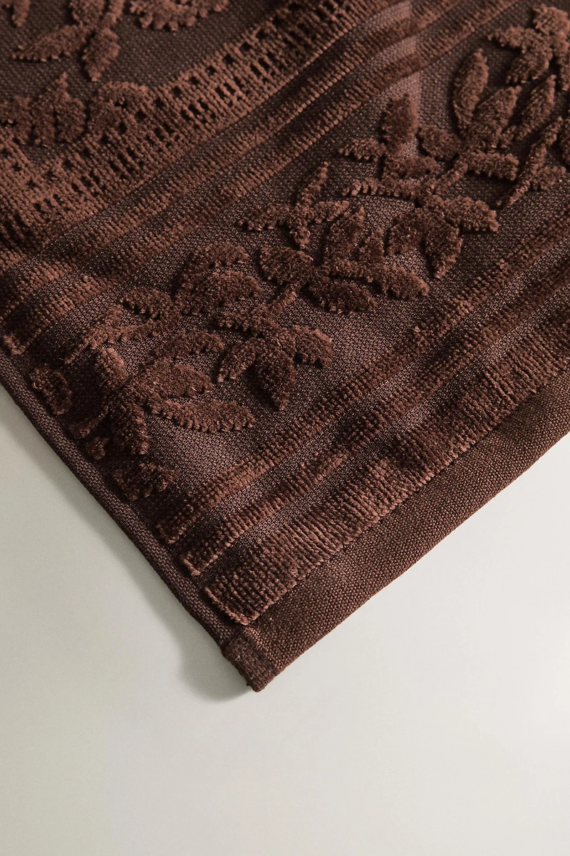 SERVIETTE DE BAIN JACQUARD VELOURS