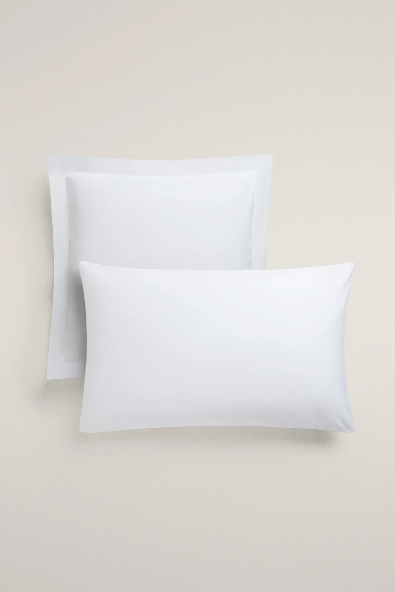 PERCALE COTTON PILLOWCASE (200 THREAD COUNT)