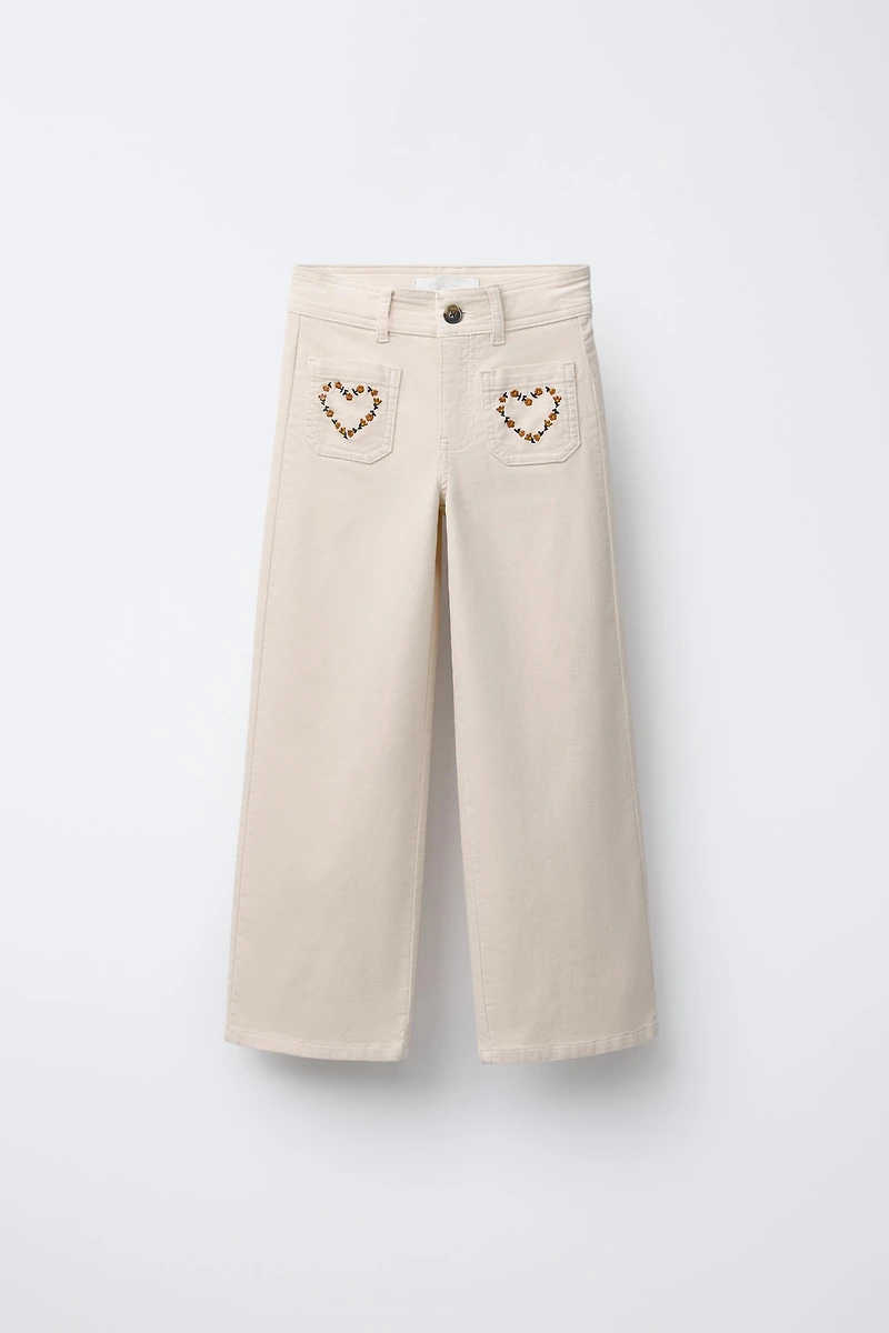 VELVET STRAIGHT LEG PANTS