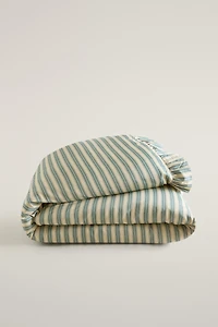 STRIPED RUFFLE DUVET COVER | KATHARINE POLE