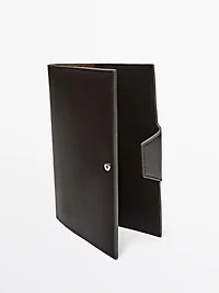 Nappa leather notebook cover