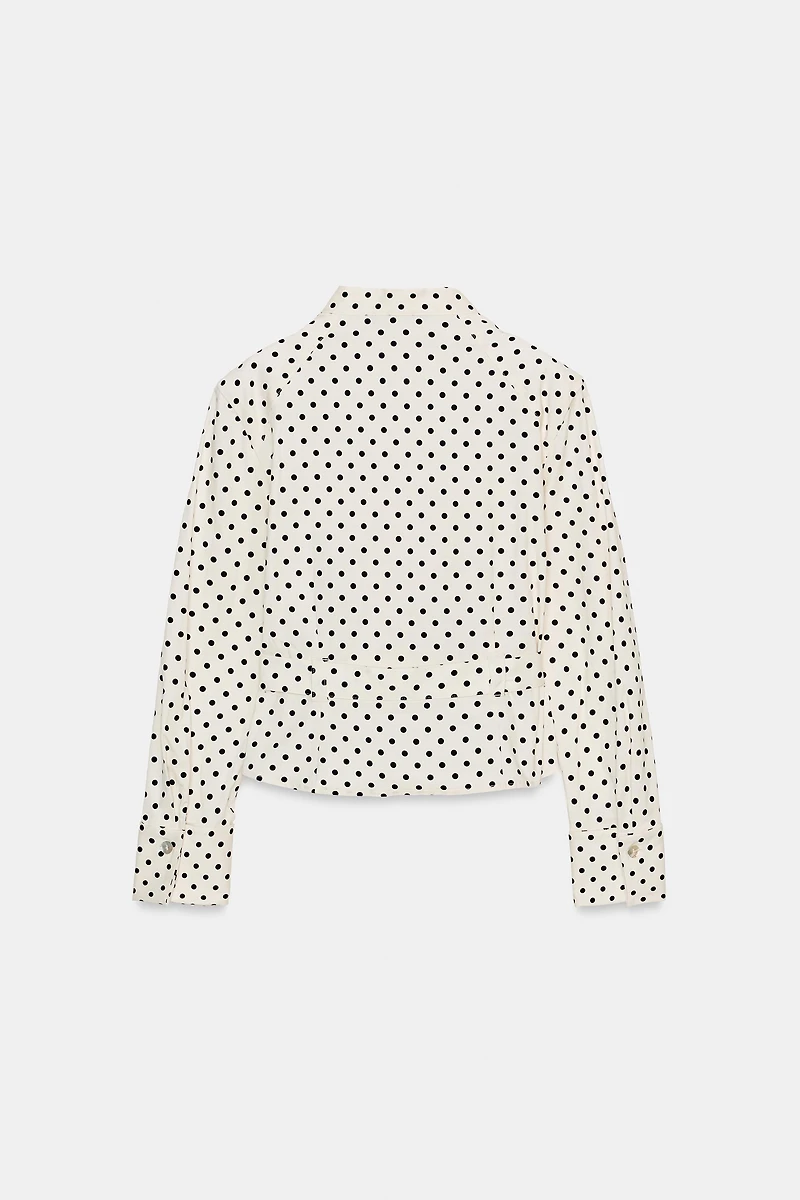 POLKA DOT SHIRT JACKET