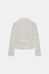 POLKA DOT SHIRT JACKET