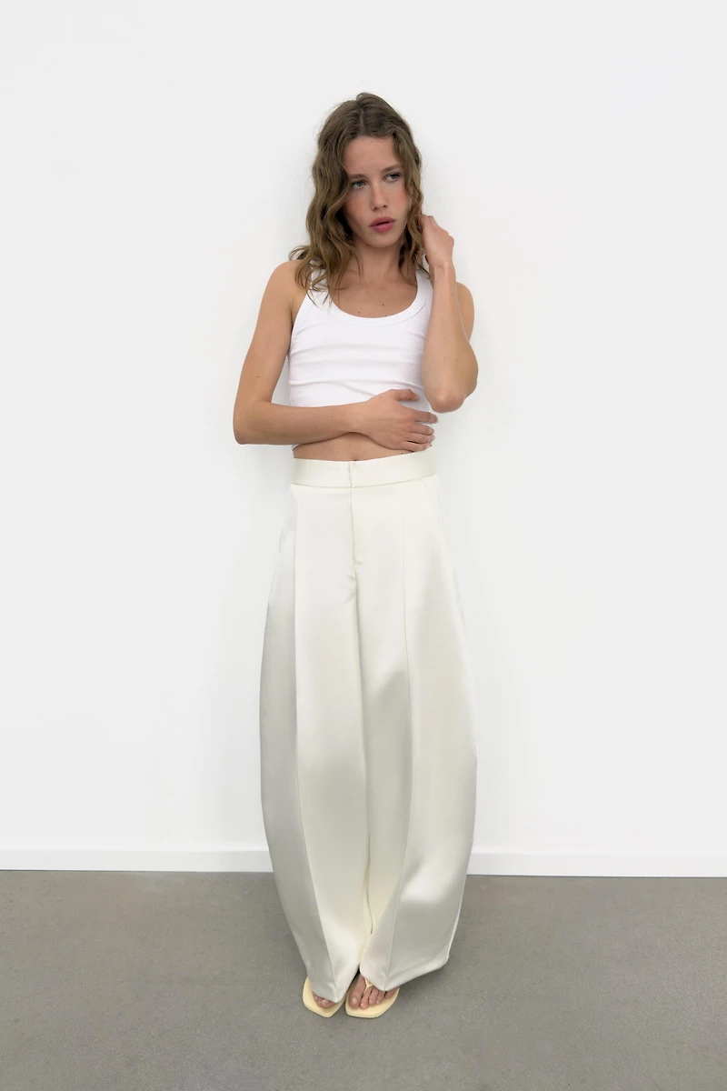 SATIN EFFECT BALLOON PANTS