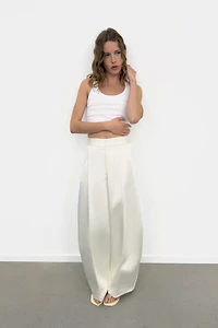 SATIN EFFECT BALLOON PANTS