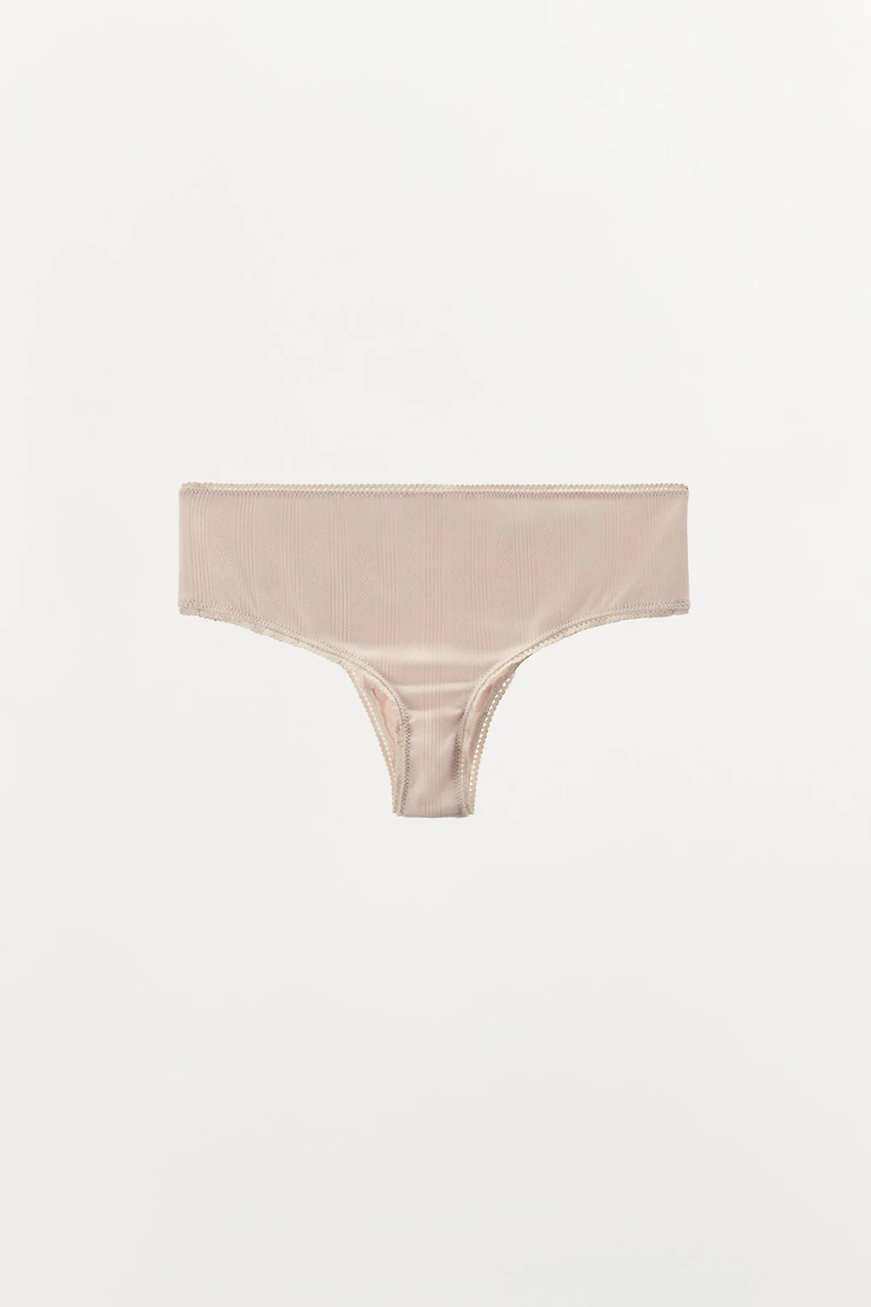 POINTELLE LACE TRIM BRIEFS