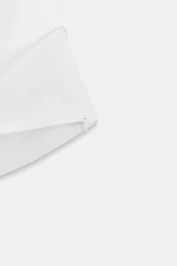POPLIN COMBINATION T-SHIRT