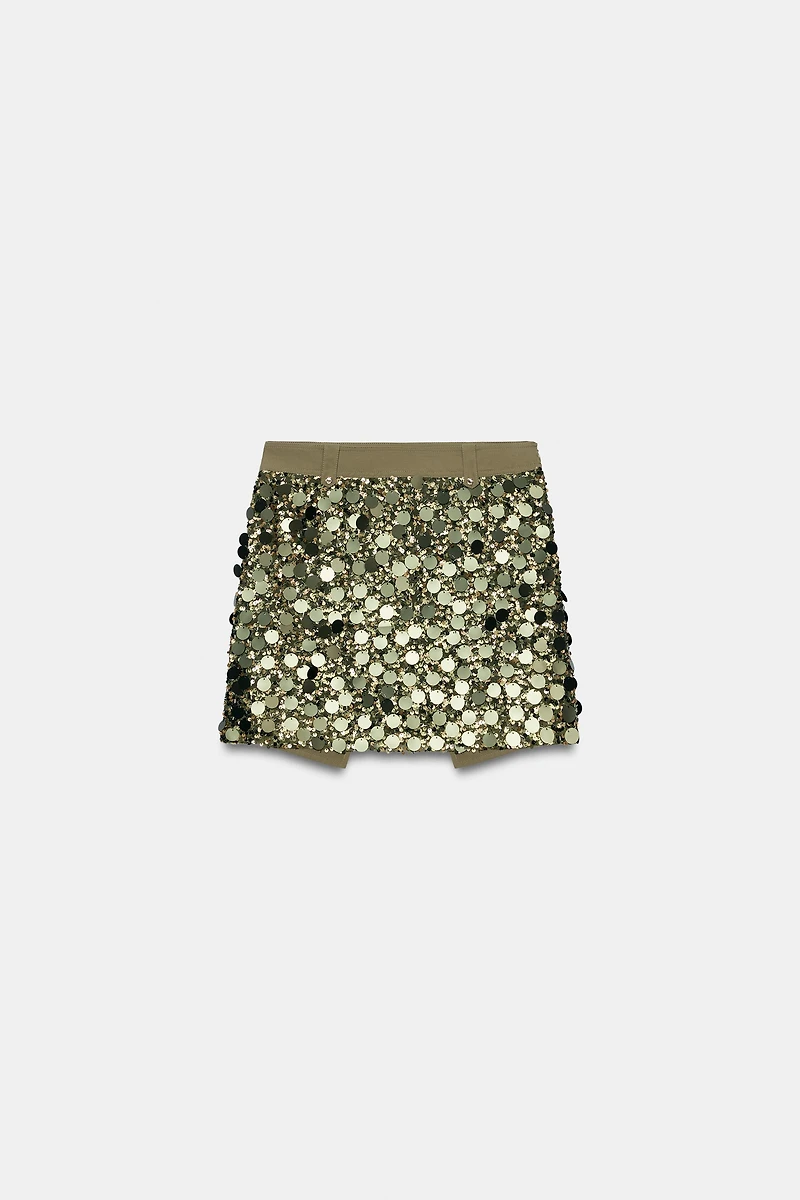 SEQUIN MINI SKIRT