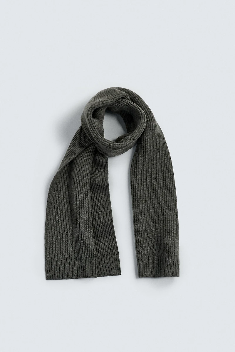WOOL KNIT SCARF