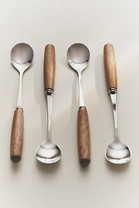 PACK OF WOODEN TEASPOONS (PACK OF 4)