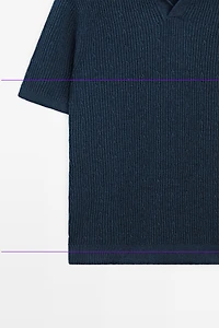 Pull polo en maille tressée - ÉDITION LIMITÉE
