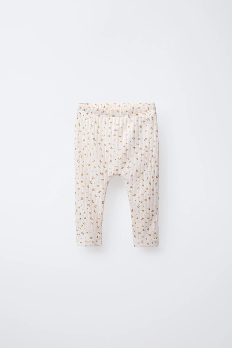FLORAL PRINT CARDIGAN, BODYSUIT & LEGGING SET