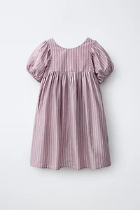 STRIPED TRIM DRESS
