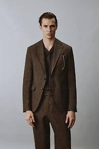 100% LINEN SUIT JACKET