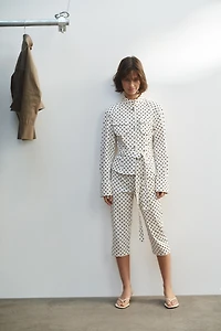 POLKA DOT SHIRT JACKET