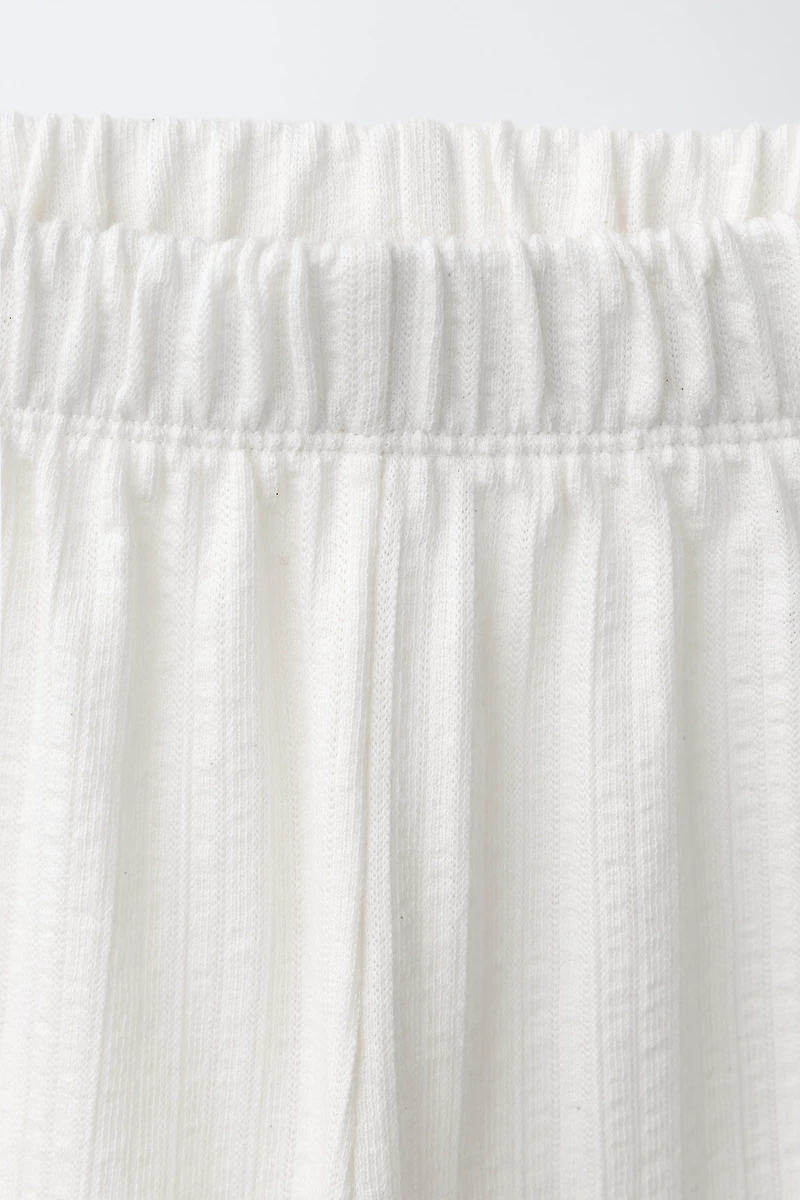 CONTRASTING RIPPLE TEXTURE CULOTTES