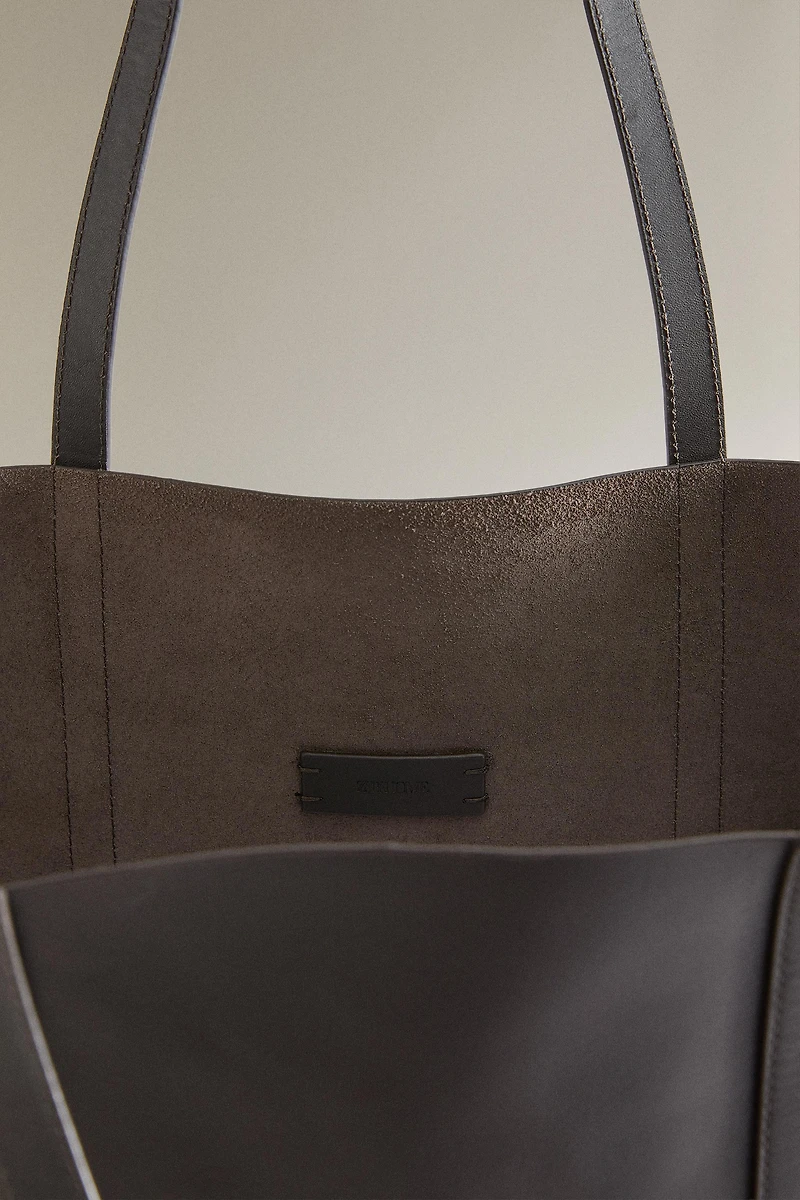LEATHER TOTE BAG