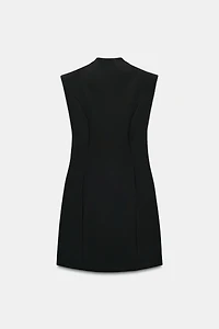 SHOULDER PAD MINI DRESS
