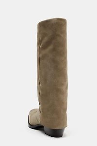 BOTTES EN CROÛTE DE CUIR