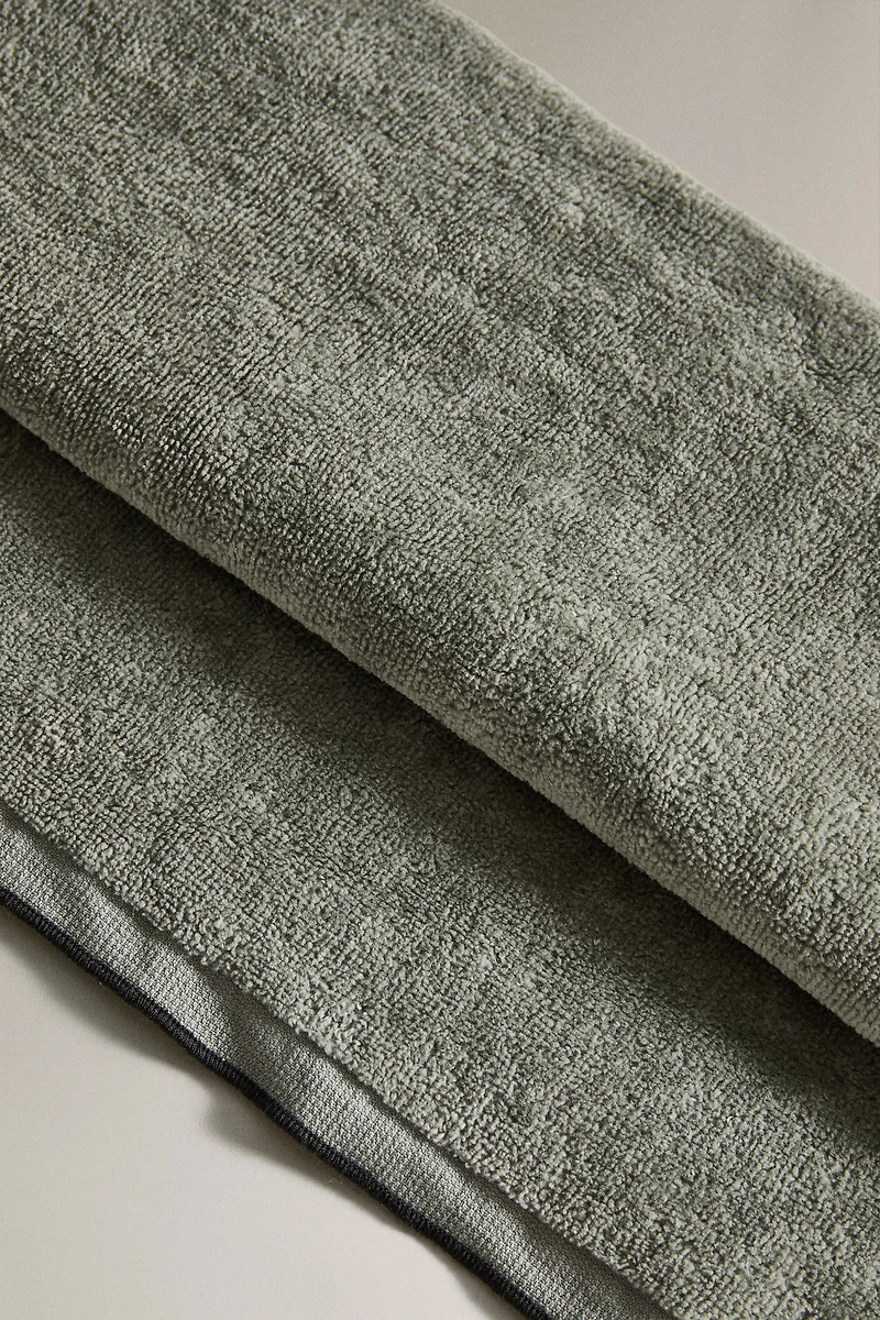 SERVIETTE DE BAIN VELOURS OVERLOCK