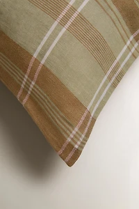 CHECK THROW PILLOW COVER