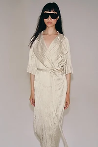 ZW COLLECTION PLEATED BELTED DRESS
