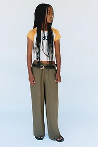 PANTALON WIDE LEG STYLE PYJAMA