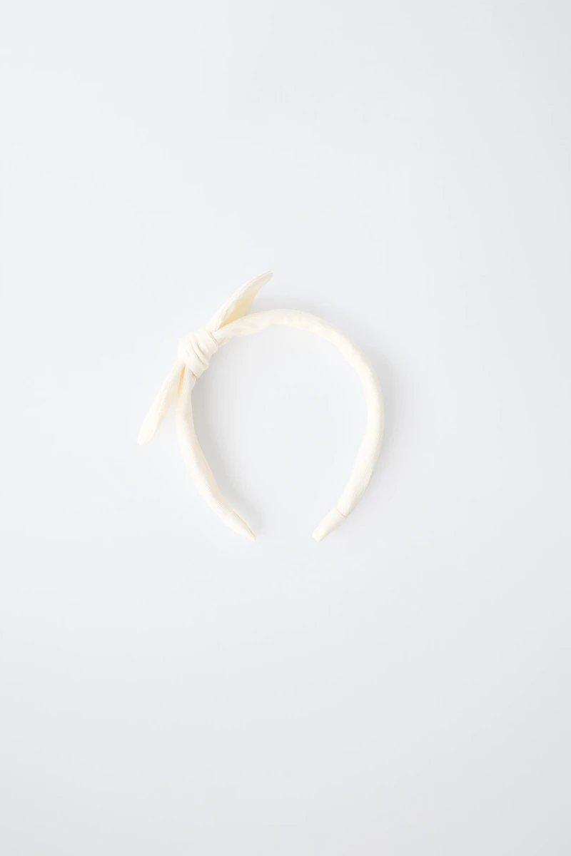 TEXTURED BOW HEADBAND