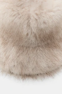 CHAPEAU BOB EFFET FOURRURE