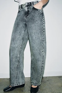 ZW COLLECTION RELAXED BALLOON MID-RISE JEANS