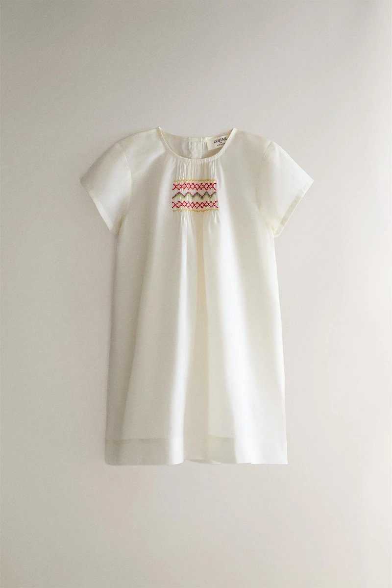 KIDS' SMOCKED DRESS