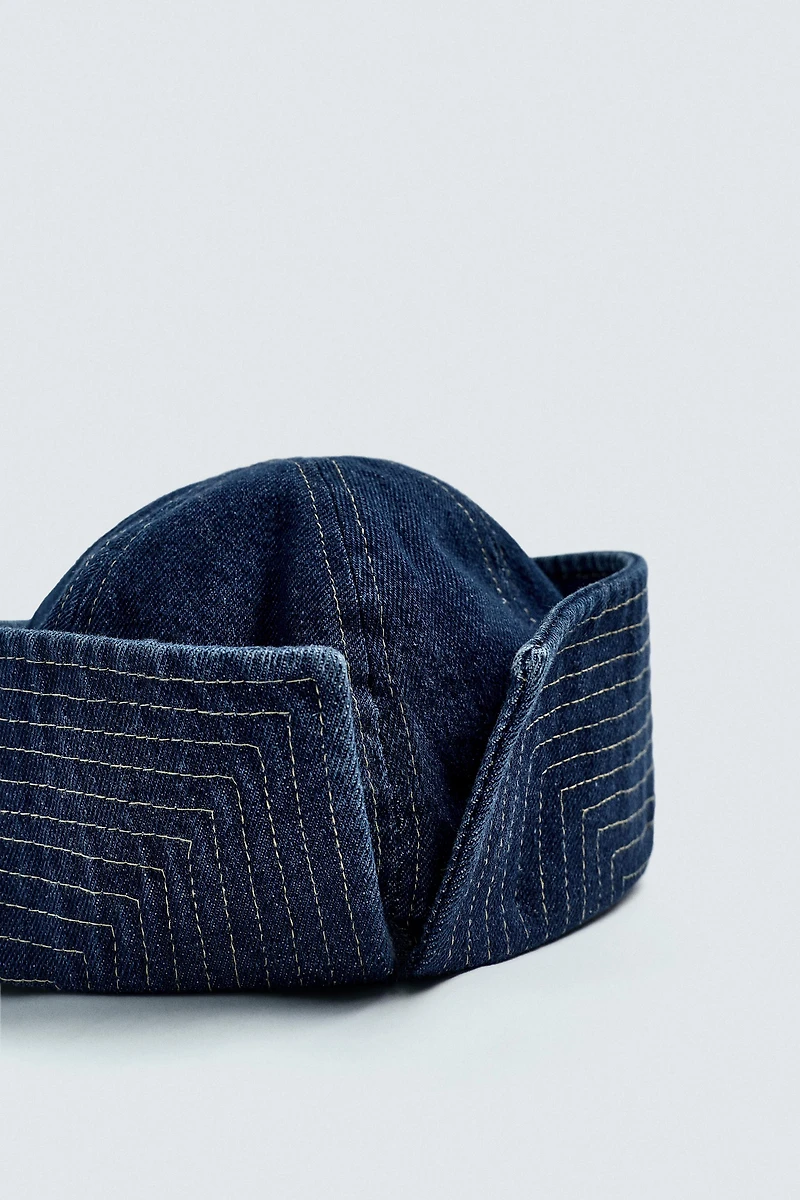 DONALD DUCK PATCH DENIM HAT HARRY LAMBERT FOR ZARA X DISNEY