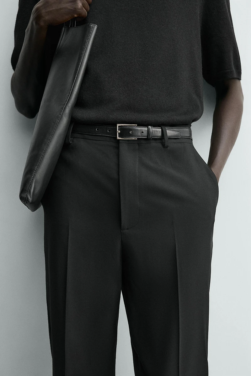 STRETCH STRAIGHT FIT PANTS