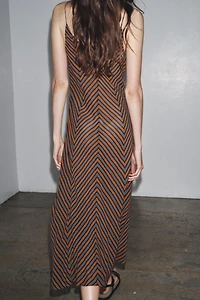 ZW COLLECTION STRIPED SLIP DRESS