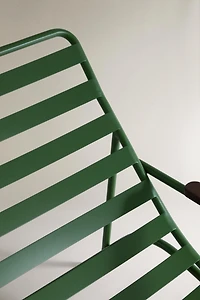 METAL AND WOOD LOUNGER