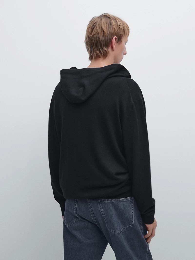 Cardigan à fermeture Éclair et capuche