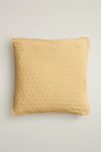FLORAL EMBROIDERED THROW PILLOW COVER