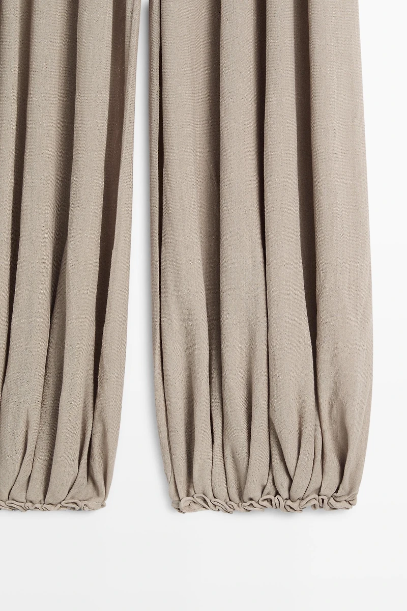 Pantalon bouffant taille large