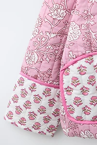 FLORAL PATCHWORK PADDED JACKET