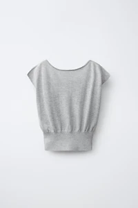 STUDDED KNIT TOP
