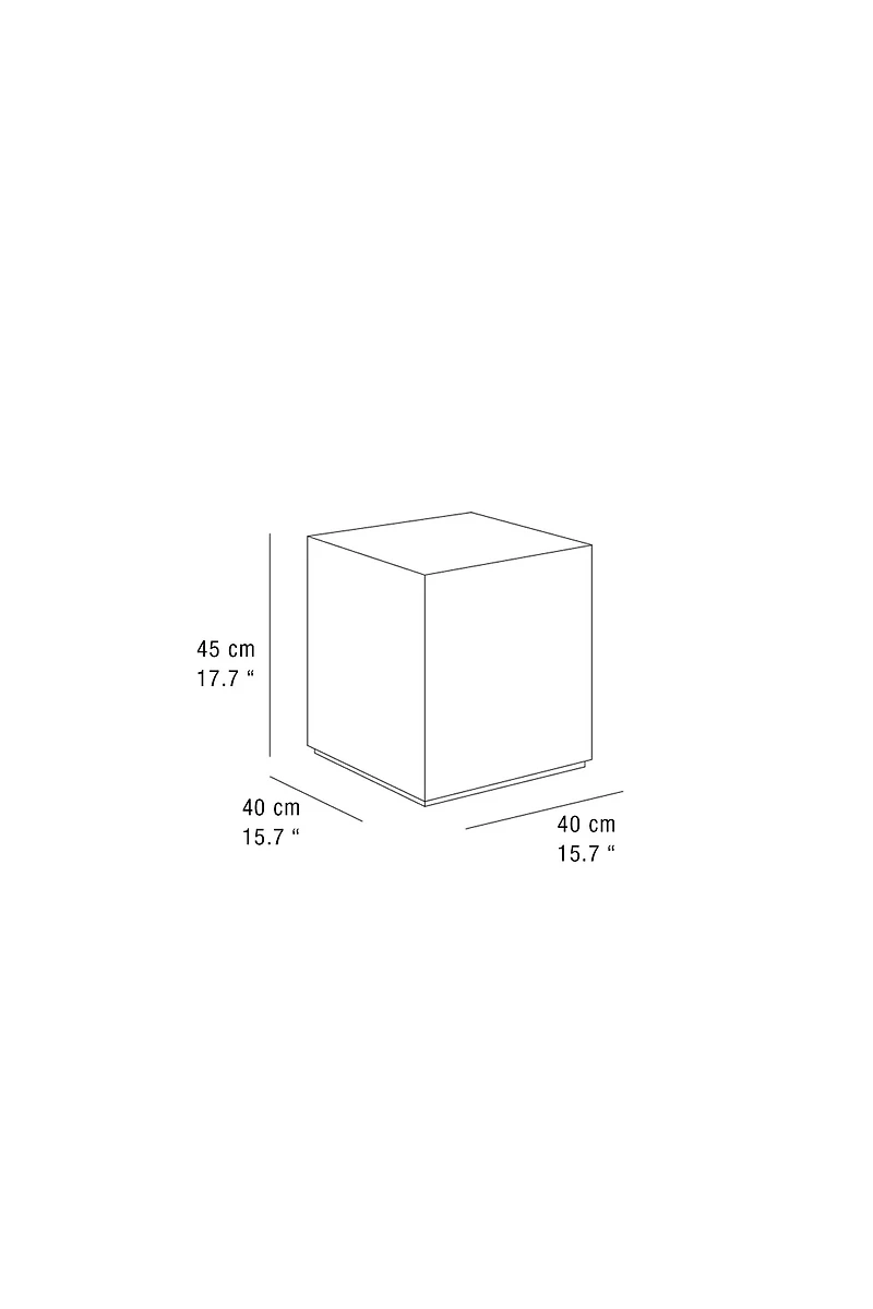 ROOT WOOD CUBE TABLE